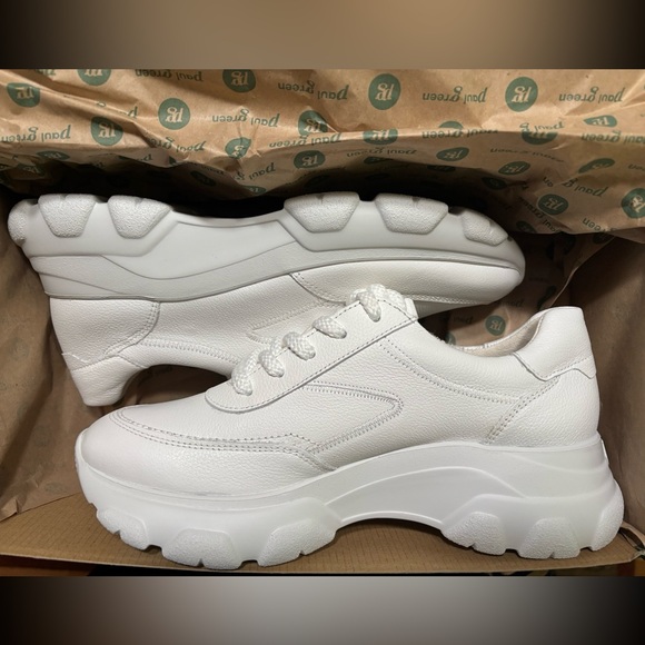 Platform Sneaker In White Leather. - Picture 8 of 8